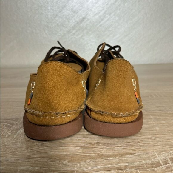 Men's Tan Suede Boat Shoes - Picture 5 of 12